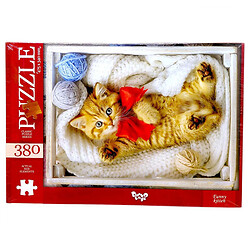 Пазли "Пушистик з бантом", для дітей та дорослих, 380 елементів, Dankotoys