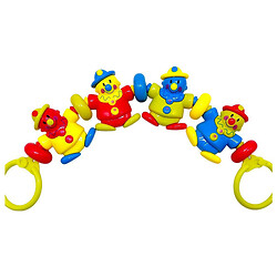 Погремушка на тележку "Клоуны", р.46x10x3 см, Yg Toys