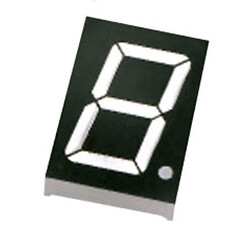 Индикатор 1 разряд 0.8" Зеленый, катод, черный фон KL8011-ASG