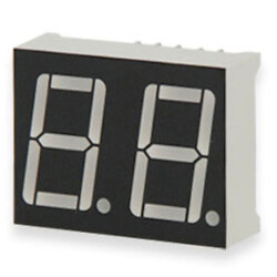 Индикатор 2 разряда 0.36" Зеленый, катод, черный фон KL-3621-ASG