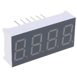 Индикатор 4 разряда 0.36" Зеленый, катод, серый фон KL-3641G-ASG