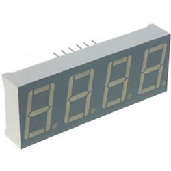 Индикатор 4 разряда 0.56" Зеленый, катод, серый фон KL-5641G-ASG