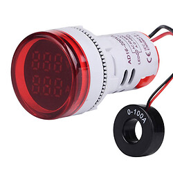 Вольтамперметр щитовой AD16-22BVA (AD16-22DVA) Red 60-500VAC 0-100A