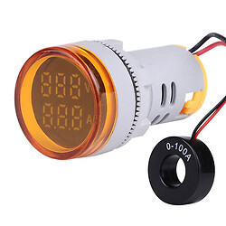 Вольтамперметр щитовой AD16-22BVA (AD16-22DVA) Yellow 60-500VAC 0-100A
