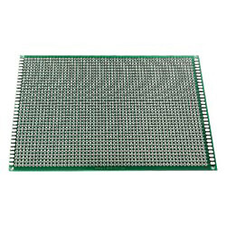 Плата односторонняя макетная 10cmX15cmX1,6mm шаг 2,54мм маска двустор