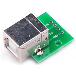 Плата печатная с разъемом USB 2.0 type B female to DIP