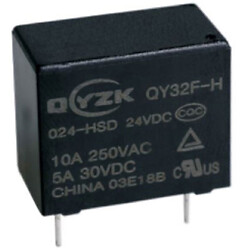 Реле QY32F-T-024DC-HSP 16A 1A coil 24VDC 0.2W