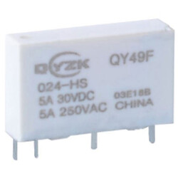 Реле QY49F-012DC-HS2 5A 1A coil 12VDC
