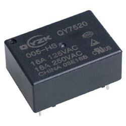Реле QY7520-005-HS 16A 1A котушка 5VDC 0.2W