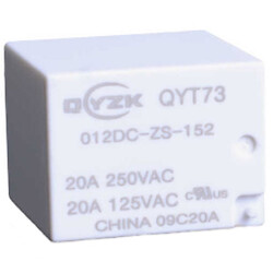 Реле QYT73-024DC-ZS-152 20A 1C coil 24VDC