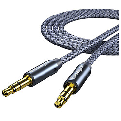 AUX кабель Essager Monster EYP35-DY0G, 3,5 мм., 1.2 м., Синій