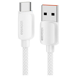 Кабель Essager Breeze EXC7A-WL02-P, Type-C, 1.0 м., Белый