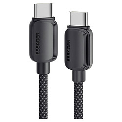 Кабель Essager Breeze EXCTT1-WL01-P, Type-C, 1.0 м., Чорний