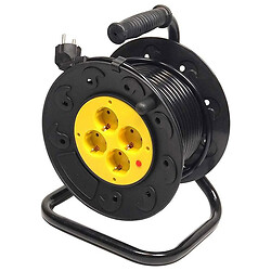 Подовжувач мережі PowerPlant JY-2000/20, 20.0 м., Чорний