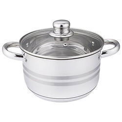 Кастрюля со стеклянной крышкой GUSTO Nuovo Matte, d=24 см, 6,1 л