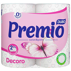 Набор туалетной бумаги Чудо Premio Decoro, 2 слоя