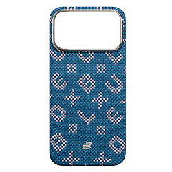 Чехол (накладка) Apple iPhone 17 Pro, Blueo Gilded Tactile Woven, MagSafe, Синий