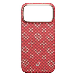 Чехол (накладка) Apple iPhone 17 Pro Max, Blueo Gilded Tactile Woven, MagSafe, Красный