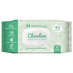 Салфетки влажные для взрослых и детей Chicolino "Алоэ вера", с клапаном, 72 шт.