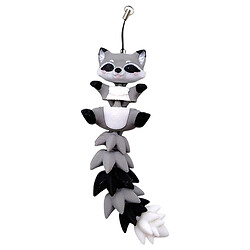 Брелок "Flexi Raccoon Long Tail/ Енот Хвостик Keychainn", 3D печать, OYTOY