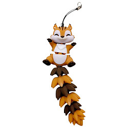 Брелок "Flexi Squirrel Long Tail/ Белка Хвостик Keychain", 3D печать, OYTOY