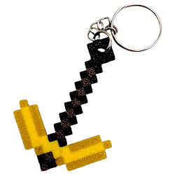 Брелок "Minecraft / Майнкрафт: Pickaxe Tool / Кайло Keychain, Золотой", 3D печать, OYTOY