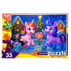 М'які пазли "НОВОРІЧНЕ ДИВО", 35 елементів, Dankotoys