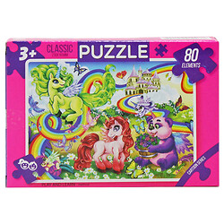 Пазлы "Сказка: пони+ панда", 80 эл., Dankotoys