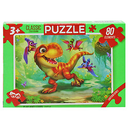 Пазлы "Сказка: тиранозаврик", 80 эл., Dankotoys