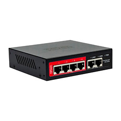 POE коммутатор QPS204D, Черный