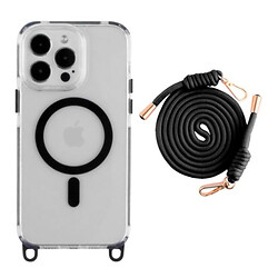 Чохол (накладка) Apple iPhone 17 Pro, Lanyard, MagSafe, Чорний