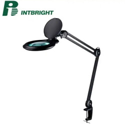 Лампа-лупа косметолога Intbright 9003LED-5D ЧЁРНАЯ, 5 диоптрий