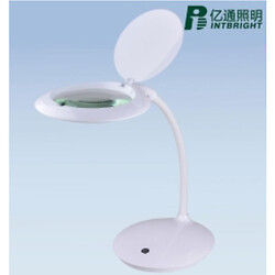Лампа-лупа настольная Intbright 9101LED-B-127-5D БЕЛАЯ