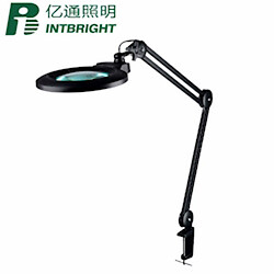 Лупа настольная Intbright 9006LED-150-5D 5 диоптрий ЧЁРНАЯ