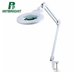 Лупа настольная Intbright 9006LED-178-3D 3 диоптрии БЕЛАЯ
