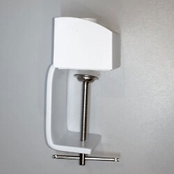 Струбцина для ламп-луп INTBRIGHT Clamp-1 біла, D=12,8 мм