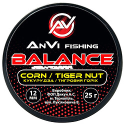 Насадка для рыбалки AnVi "Fishing Баланс: Кукуруза, тигровый орех", 12 мм, 25 г