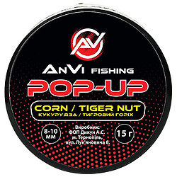 Насадка для рыбалки AnVi "Fishing Рop-up: Кукуруза, тигровый орех mix", 8-10 мм, 15 г