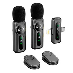 Микрофон петличный Wiwu Wi-WM007, Черный