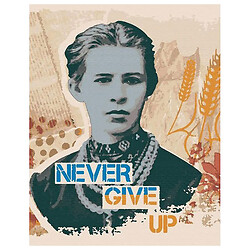Картина по номерам "NEVERGIVEUP_ЛЕСЯ", 40x50 см, Riviera Blanca