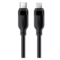 USB кабель AceFast C16-01 Apple iPhone SE 2022 / iPhone 14 Pro Max / iPhone 14 Plus / iPhone 14 Pro / iPhone 14 / iPhone 13 Pro / iPhone 13 Mini / iPhone 13 / iPhone 13 Pro Max / iPhone 12 Mini / iPhone 12 Pro Max, Lightning, 1.2 м., Чорний