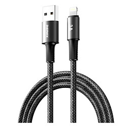 USB кабель Remax CB25 Velocity Apple iPhone SE 2022 / iPhone 14 Pro Max / iPhone 14 Plus / iPhone 14 Pro / iPhone 14 / iPhone 13 Pro / iPhone 13 Mini / iPhone 13 / iPhone 13 Pro Max / iPhone 12 Mini / iPhone 12 Pro Max, Lightning, 2.0 м., Черный