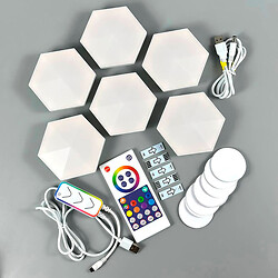 Настенные модульные Smart LED панели соты LXQG01 RGBIC, Белый