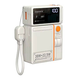 Портативна батарея (Power Bank) Remax CP-18 Lanyard, 10000 mAh, Бежевий