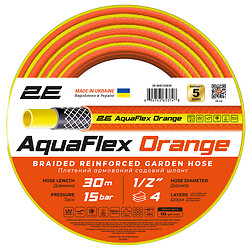 Шланг 2Е AquaFlex 2E-GHE12OE30, Оранжевый