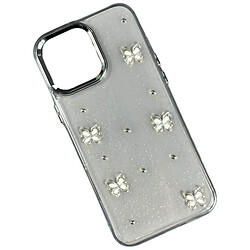 Чохол (накладка) Apple iPhone 13 Pro, Shiny Crystal Colored Bow, Butterflies, Малюнок