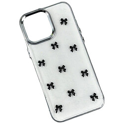 Чохол (накладка) Apple iPhone 13, Shiny Crystal Colored Bow, Black Bows, Малюнок