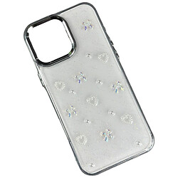 Чехол (накладка) Apple iPhone 15 Pro, Shiny Crystal Colored Bow, Hearts and Bows, Рисунок