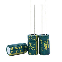 Конденсатор CD110 100uF 25V 6.3*11 105C [Low ESR]
