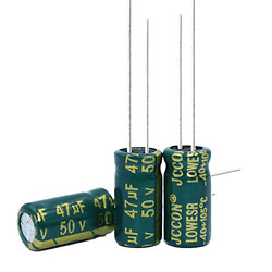Конденсатор CD110 47uF 50V 6*12 105C [Low ESR]